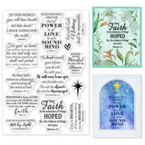 Globleland Scripture Religion Clear Silicone Stamp Seal for Card Making Decoration and DIY Scrapbooking