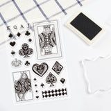 Globleland Cards, Poker, Hearts Clear Silicone Stamp Seal for Card Making Decoration and DIY Scrapbooking