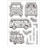 Bus Summer Theme Clear Stamps
