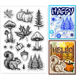 Custom Summer Theme PVC Plastic Clear Stamps, for DIY Scrapbooking, Photo Album Decorative, Cards Making, Mixed Shapes, 160x110mm