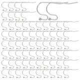 160Pcs 316 Surgical Stainless Steel Earring Hooks, Shepherd's Hook Ear Wires, Stainless Steel Color, 21x12mm, Pin: 0.6mm