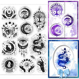 Custom PVC Plastic Clear Stamps, for DIY Scrapbooking, Photo Album Decorative, Cards Making, Mixed Shapes, 160x110x3mm