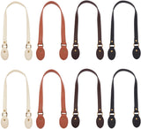 8Pcs 4 Colors PU Leather Shoulder Strap, for Bag Straps Replacement Accessories, Mixed Color, 61.5x2x0.35cm, Hole: 1.8mm and 2.5mm, 2pc/color