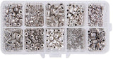 Tibetan Style Alloy Spacer Beads, Antique Silver, 3.5~8x3.5~6.5mm, Hole: 1~4mm, about 50pcs/compartment, 500pcs/box