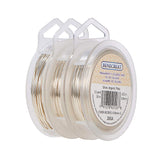 Round Copper Wire for Jewelry Making,Silver,18 Gauge,1mm,3 rolls/set