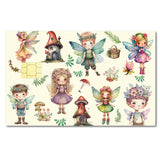 PVC Plastic Waterproof Card Stickers, Self-adhesion Card Skin for Bank Card Decor, Rectangle, Angel & Fairy, 186.3x137.3mm