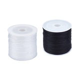 Round Waxed Polyester Cords, Twisted Cord, Mixed Color, 0.5mm, about 106m/roll, 2 colors, 1roll/color, 2rolls/set