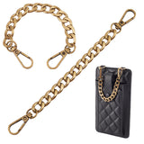 Aluminum Curb Chain Bag Shoulder Straps, with Alloy Swivel Clasps, for Bag Replacement Accessories, Antique Bronze, 20.5cm, 2pcs/box