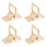 ® 4 Sets Alloy Bag Connector Buckles, for Bag Replacement Accessories, Golden, 4.1x2x1.5cm, Hole: 2mm