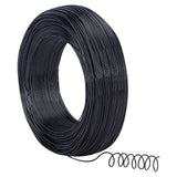 Round Aluminum Wire, Bendable Metal Craft Wire, for DIY Jewelry Craft Making, Black, 18 Gauge, 1mm, 200m/500g(656.1feet/500g), 500g