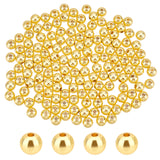 Brass Beads, Long-Lasting Plated, Rondelle, Golden, 6x5mm, Hole: 1.6mm, 150pcs/box