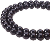 Natural Obsidian Beads Strands, Round, Grade A, 8mm, Hole: 1mm, about 49pcs/strand, 15.7 inch, 1strand/set
