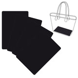 4Pcs Rectangle Acrylic Sheet, for Craft Projects, Signs, DIY Projects, Black, 18x35x0.1cm