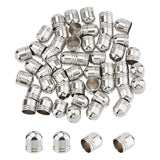 304 Stainless Steel Cord Ends, End Caps, Stainless Steel Color, 10x9mm, Hole: 2mm, inner diameter: 8mm, 50pcs/box