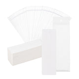 Paper Keychain Display Cards, Rectangle with Word Fashion Jewelry, White, 13x4x0.05cm