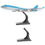 2 Sets Plastic Model Aircraft Display Stands, Tabletop Display Easels for Model Airplane Holder, Black, Finish Product: 6x3.7x5.5cm