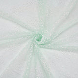 Flower Polyester Mesh Tulle Fabric, Garment Accessories, Honeydew, 160x0.015cm