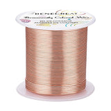 Round Copper Wire, for Wire Wrapped Jewelry Making, Red Copper, 18 Gauge, 1mm, about 98.42 Feet(30m)/roll