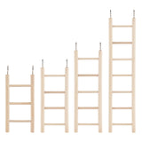 Wooden Pet Ladder Stand, with Iron Hook, BurlyWood, 32x7x1cm, 4pcs/set