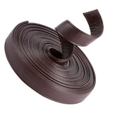 Flat PU Imitation Leather Cord, for Bag Decor, Coconut Brown, 20x2~2.5mm