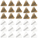 80Pcs 2 Colors Tibetan Style Alloy Pendants, Paper Plane Charms, Mixed Color, 17x18.5x3.5mm, Hole: 1.8mm, 40pcs/color