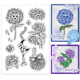 Custom PVC Plastic Clear Stamps, for DIY Scrapbooking, Photo Album Decorative, Cards Making, Flower, 160x110x3mm