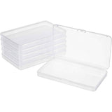 Transparent Plastic Storage Box, for Disposable Face Mouth Cover, Portable Rectangle Dust-proof Mouth Face Cover Storage Containers, Clear, 18.9x11.2x1.7cm