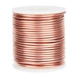 Copper Wire, Round, for Jewelry Craft Making, Raw(Unplated), 12 Gauge, 2mm, about 65.62 Feet(20m)/Roll