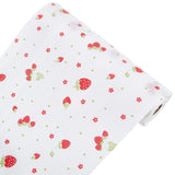 Plastic Shelf Liners, Moisture-Proof Pad, for Closet, Cabinet, Strawberry Pattern, 300x1mm, 5m/roll
