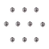 Tibetan Silver Alloy Beads, Round, Antique Silver, 6mm, Hole: 1.5mm, 200pcs/box