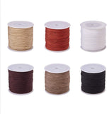 Braided Nylon Thread, Mixed Color, 0.8mm