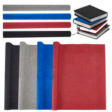 4Pcs 4 Colors DIY Imitation Leather Cloth, with Paper Back, for Book Binding, Velvet Box Making, Mixed Color, 430x1000mm, 1pc/color
