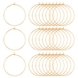 100Pcs 316 Surgical Stainless Steel Wine Glass Charms Rings, Hoop Earring Findings, DIY Material for Basketball Wives Hoop Earrings, Golden, 21 Gauge, 37x35x0.7mm