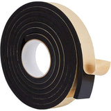Strong Adhesion EVA Sponge Foam Rubber Tape, Anti-Collision Seal Strip, Black, 35x3mm, 3m/roll