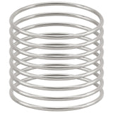 8Pcs 304 Stainless Steel Thin Wrap Bangle for Women, Stainless Steel Color, Inner Diameter: 2-1/2 inch(6.5cm)
