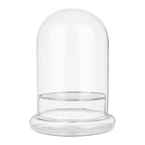 Glass Dome Cover, Decorative Display Case, Cloche Bell Jar Terrarium, Clear, 119x160mm