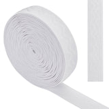 10 Yards Non-slip Transparent Silicone Polyester Elastic Band, Waved Soft Rubbers Elastic Belt, DIY Sewing Underwear Accessories, White, 20mm