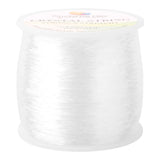 0.8mm Crystal Polyester Threads Transparent Jewelry Bracelet Beading Wire Cords, 100m/Roll