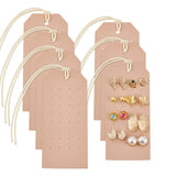 Imitation Leather Stud Earrings Organizer Holder, Portable Jewelry Earring Holder, Rectangle, Navajo White, 235mm