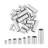 304 Stainless Steel Tube Beads, Stainless Steel Color, 74x72x17mm, 40pcs/box