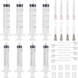 Perfume Dispenser Kits, including Plastic Veterinary Syringe & Syringe Dispenser & Pump, White, 36pcs/bag