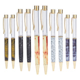 Creative Empty Tube Black Ink Ballpoint Pens, for DIY Glitter Epoxy Resin Crystal Ballpoint Pen Herbarium Pen Making, Mixed Color, 140~147x10~13mm, 5 colors, 2pcs/color, 10pcs/set