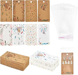 Cardboard Earring Display Cards, Rectangle, Mixed Color, 9x5x0.04cm, Hole: 1.5mm, 260pcs/set