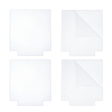 Acrylic Transparent Pressure Plate, Rectangle, Clear, 14.4x12.95x0.4cm