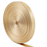 5M Flat Imitation Leather Cord, for Pillow Decor, Gold, 8x1mm, about 5.47 Yards(5m)/Roll