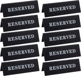 Acrylic Reserved Table Tent Sign, Black, 45x150x50mm