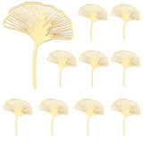 Acrylic Mirror Cake Toppers, Cake Insert Cards, for Cake Decoration, Ginkgo Leaf, Gold, 100x81x1.4mm