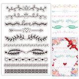 Custom PVC Plastic Clear Stamps, for DIY Scrapbooking, Photo Album Decorative, Cards Making, Stamp Sheets, Film Frame, Mixed Shapes, 160x110x3mm