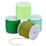 4 Rolls 4 Colors Nylon Thread Nylon String for Beading Jewelry Making, Mixed Color, 0.8mm, about 109.36 yards(100m)/roll, 1roll/color