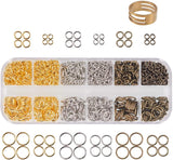 Open Jump Rings Brass Jump Rings, Mixed Color, 13x5x1.5cm, 1290pcs/box